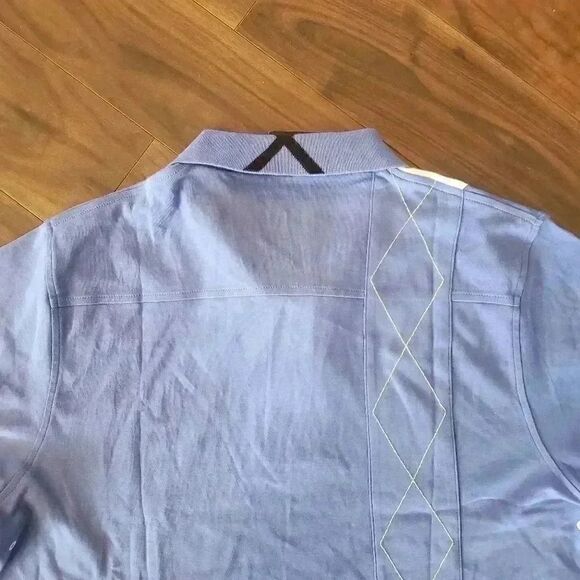 Xebex Sport Men's Blue White Embroidered Logo Shirt NEW - Picture 13 of 13